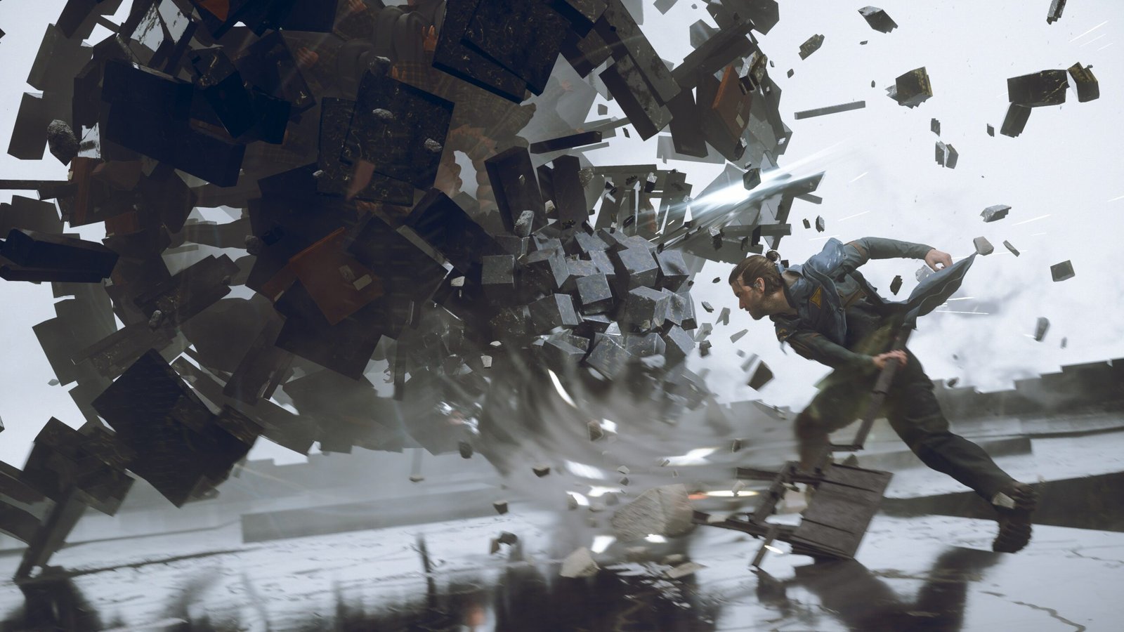 A screenshot from the video game Control Resonant.