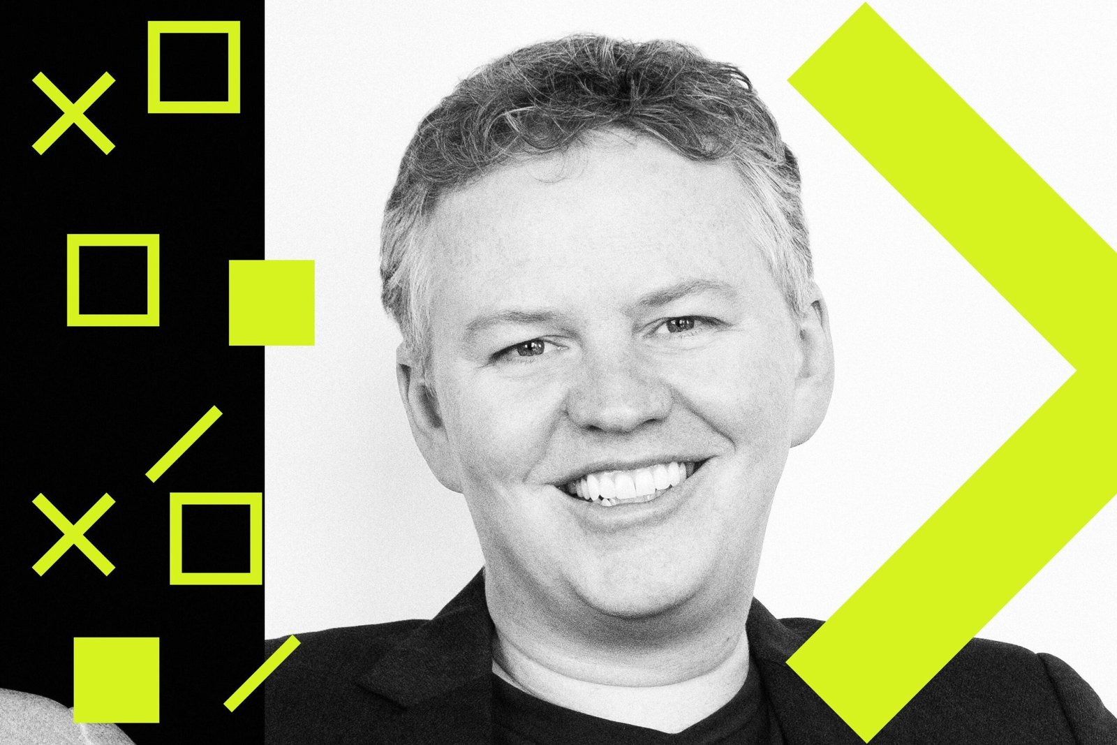 A stylized illustration of Cloudflare CEO Matthew Prince