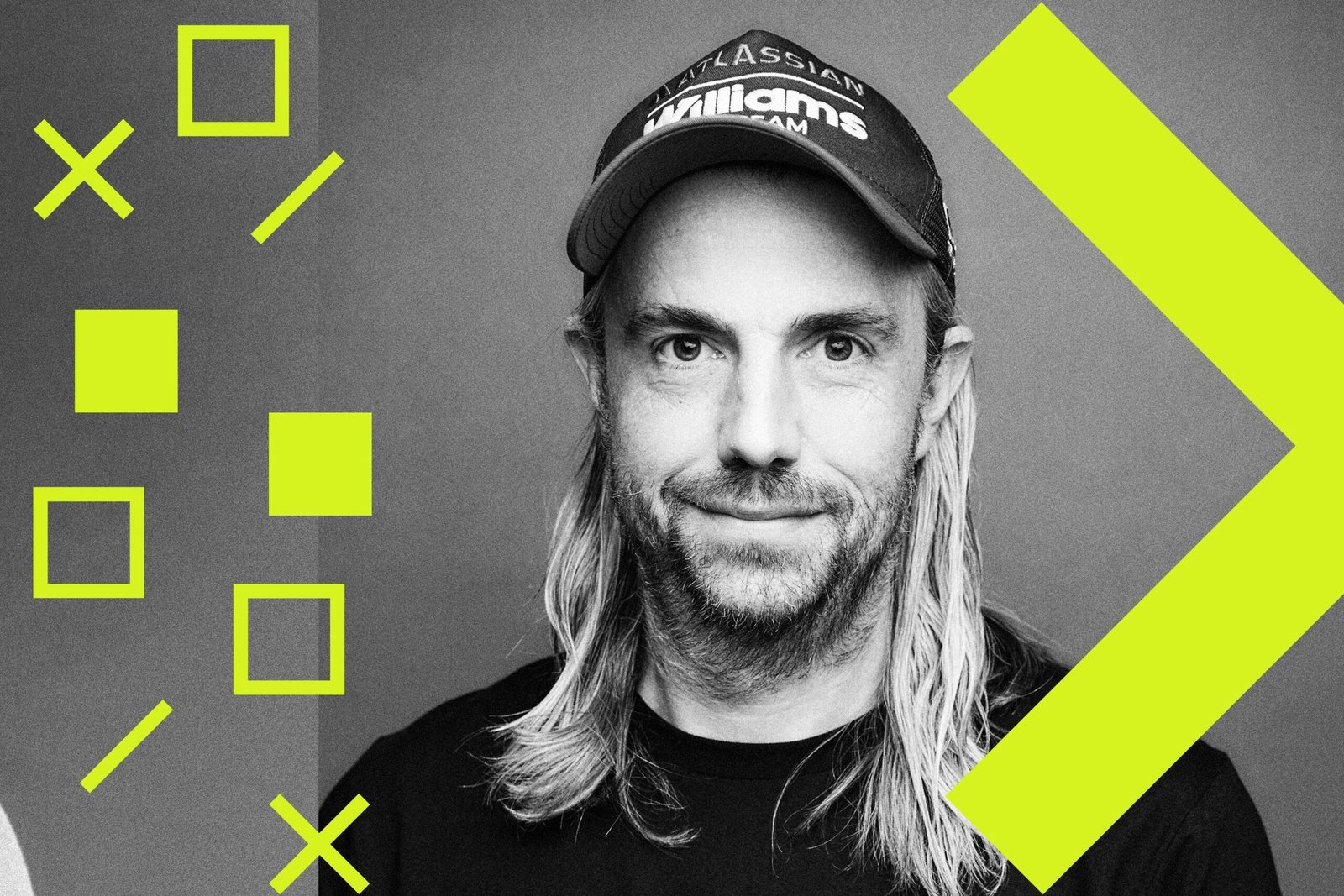A photo illustration of Atlassian CEO Mike Cannon-Brookes.