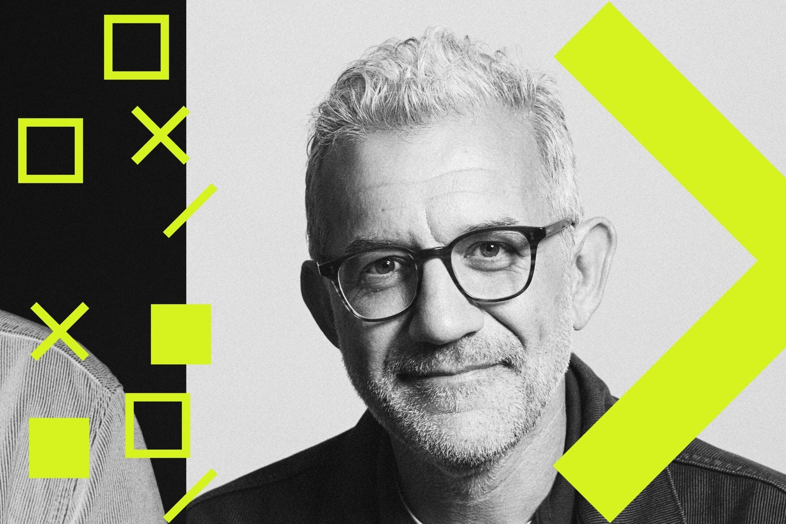 A photo illustration of Sonos CEO Tom Conrad.