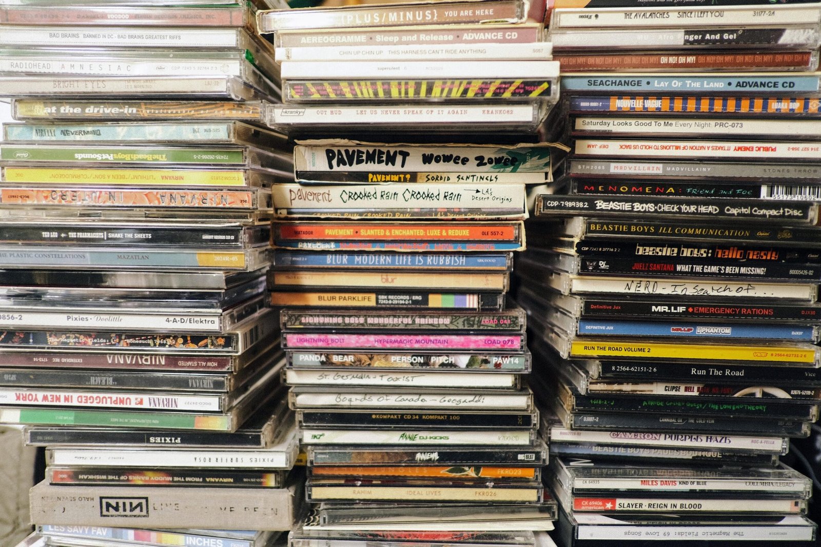 Stacks of CDs. Terrence O’Brien’s CDs specifically. There’s some real gems in there.