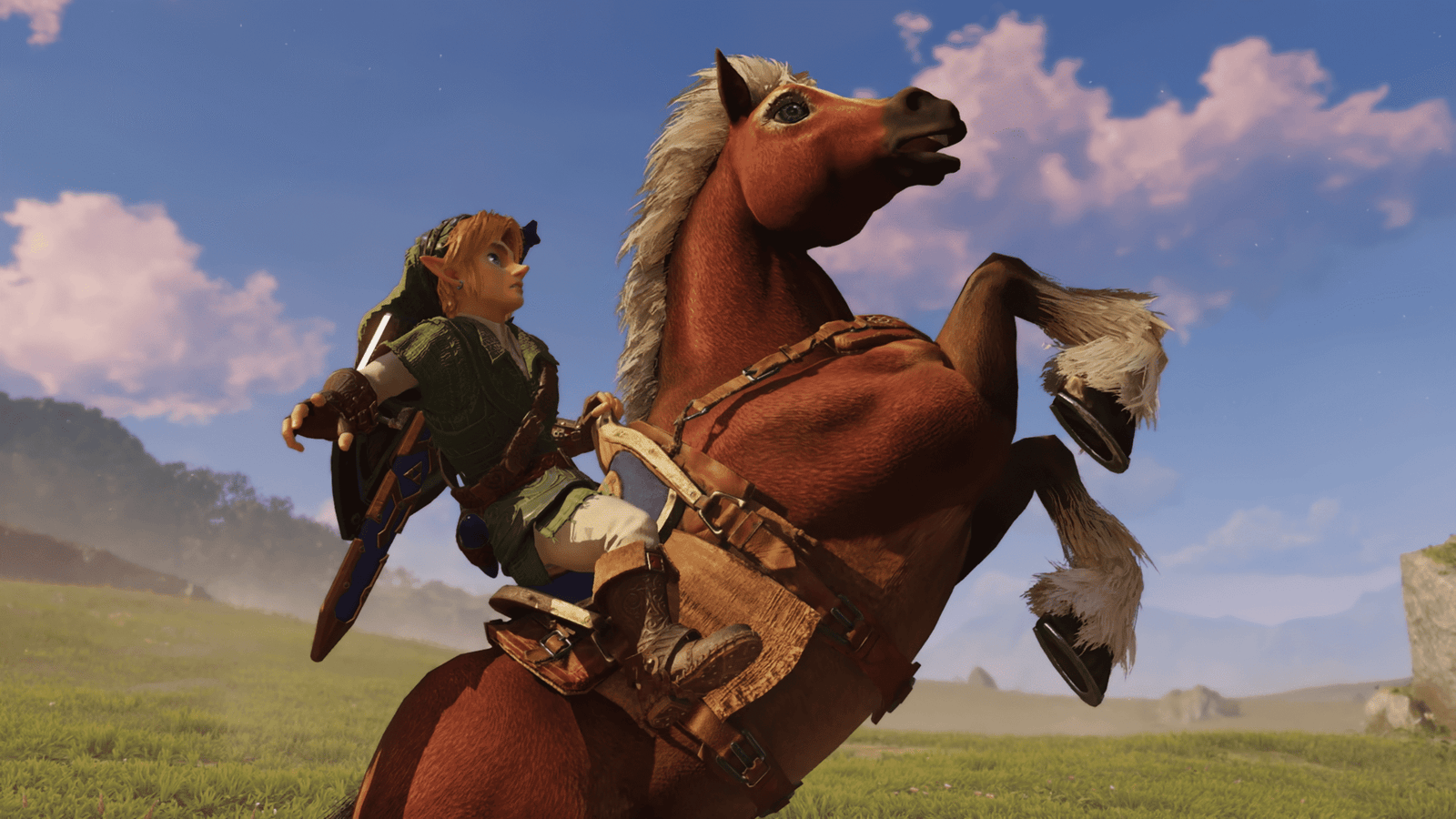 A screenshot from The Legend of Zelda: Ocarina of Time.