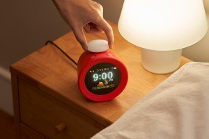A photo of Nintendo’s Alarmo alarm clock.