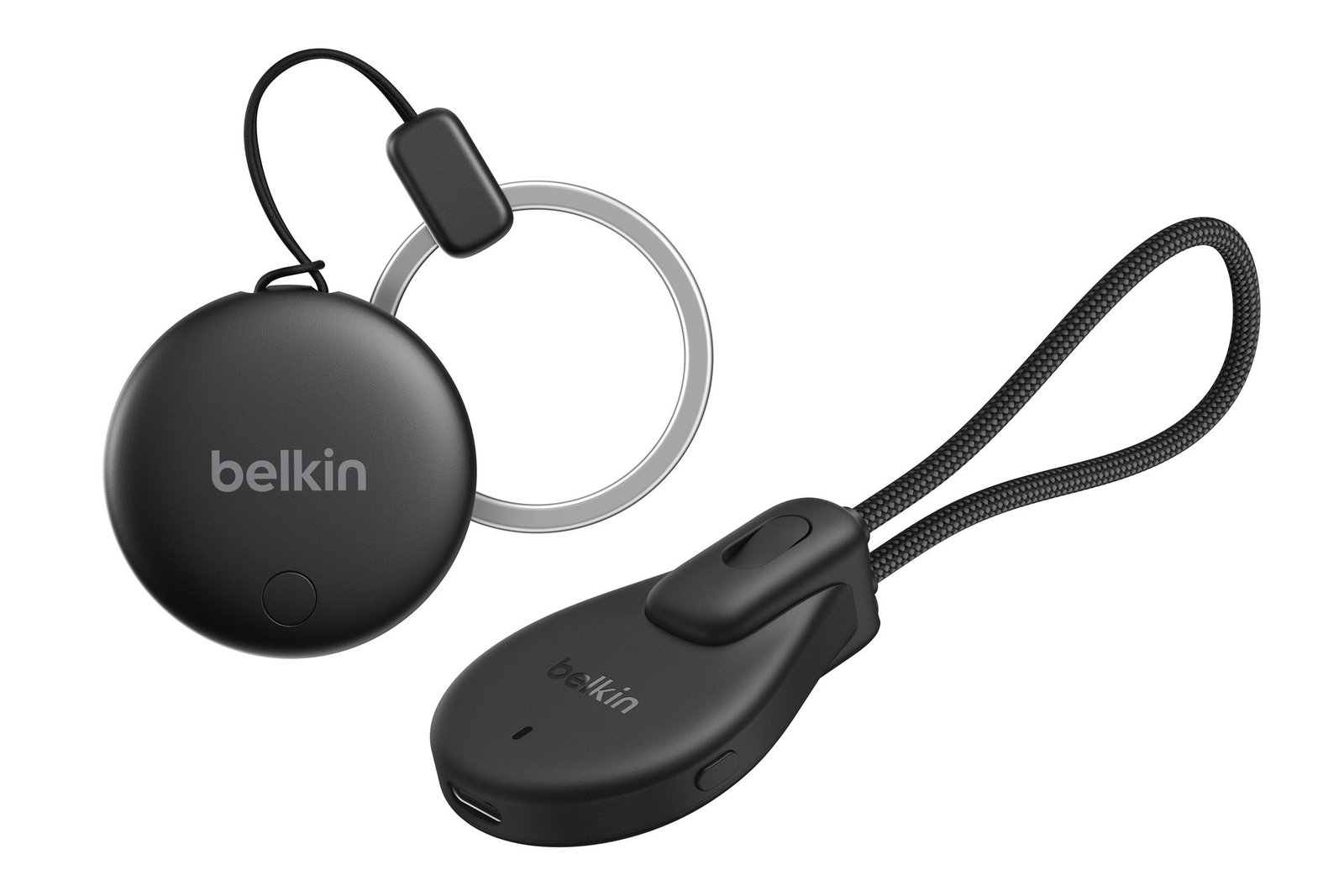 The Belkin SureFind Spot and SureFind Loop Cable Tag in black.