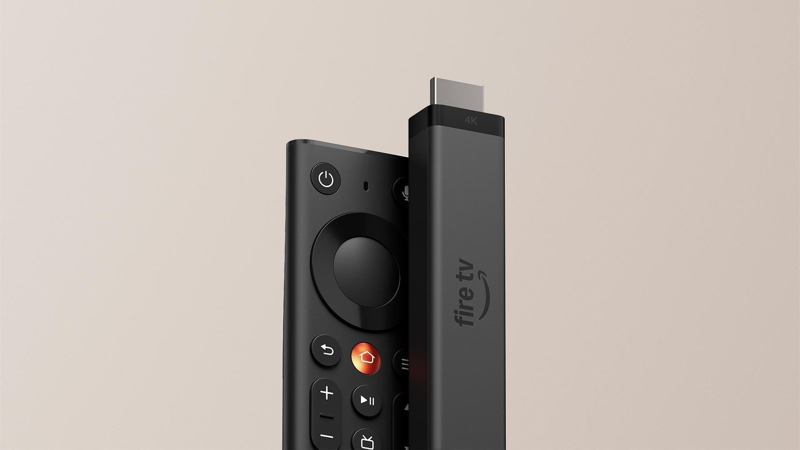 The Amazon Fire TV Stick 4K with a redesigned Fire TV remote