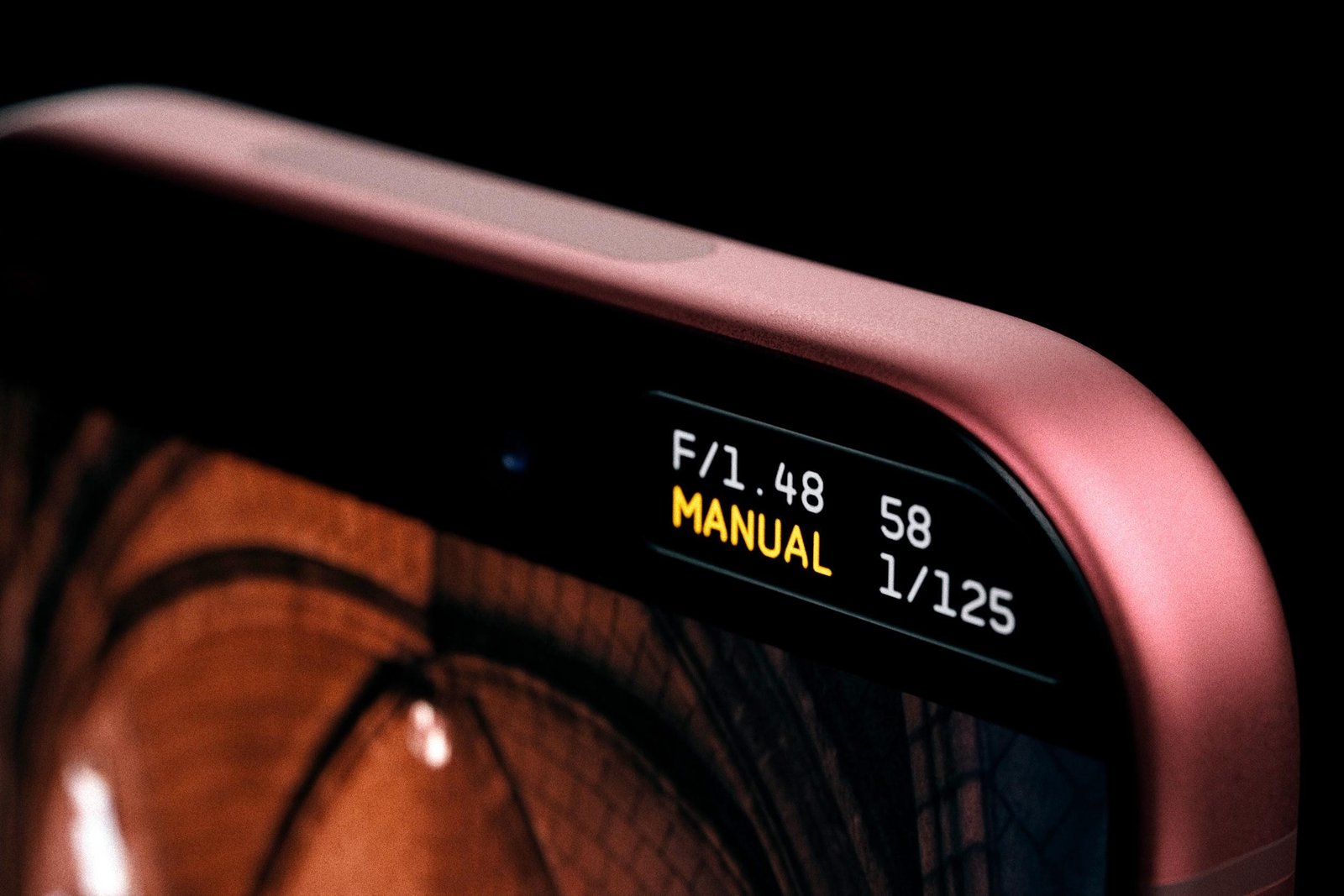 A close-up of camera settings on an iPhone screen inside the Halide camera app.