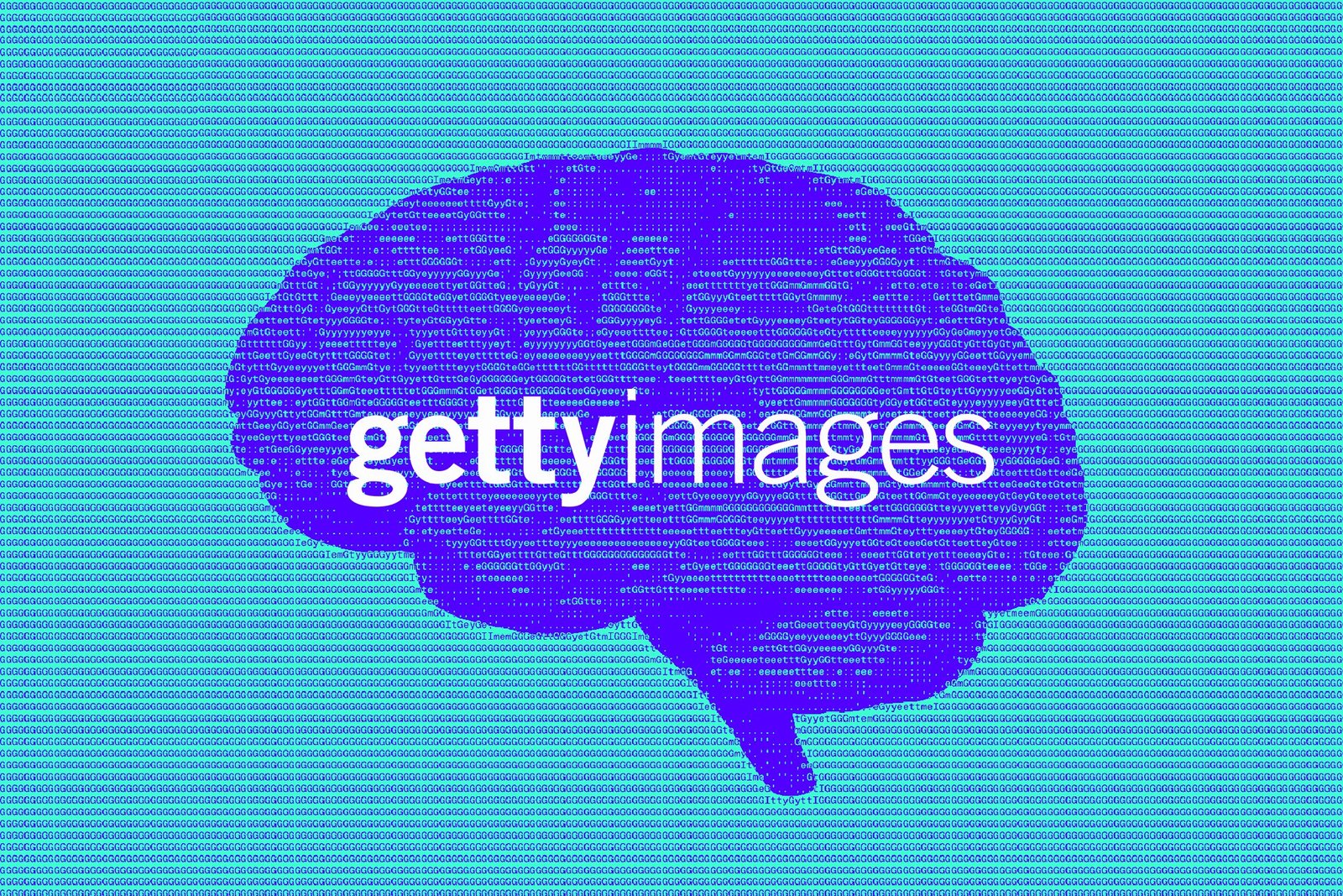 An illustration of getty images over a brain.