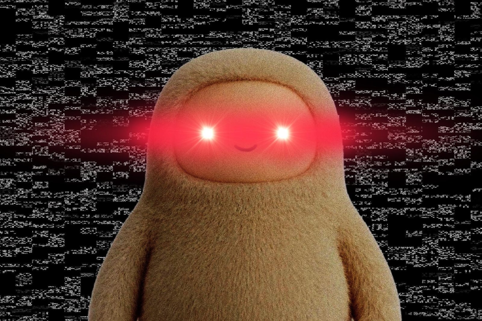 Muse mascot with red eyes