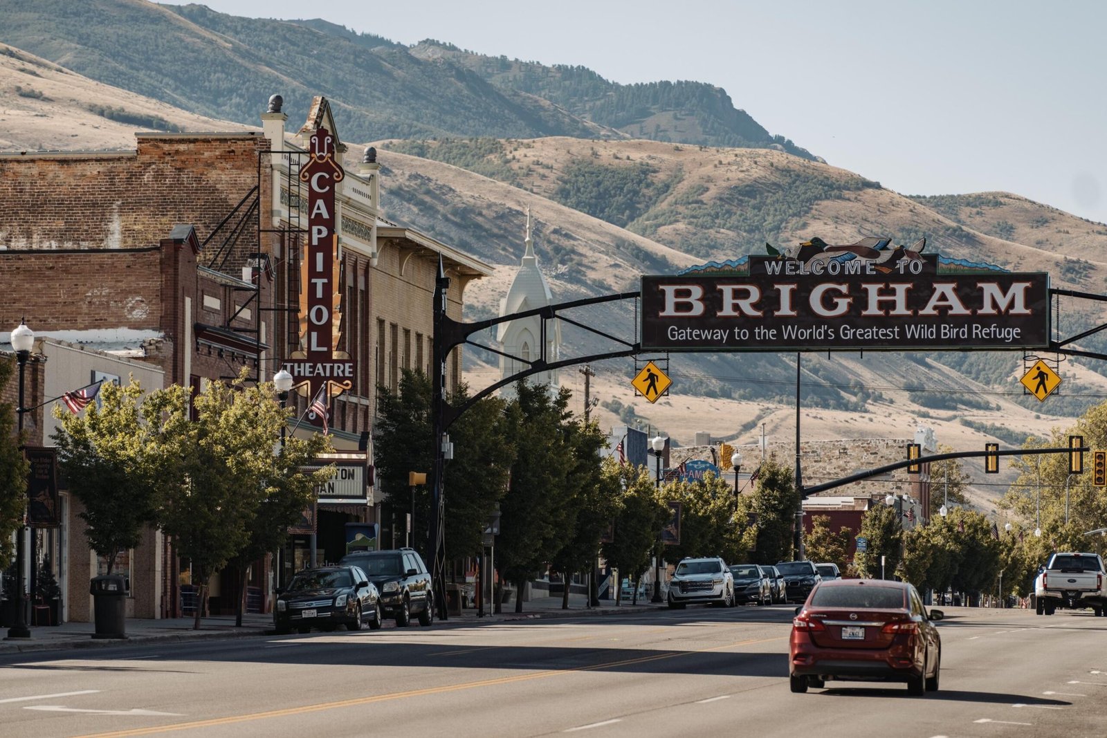 Street view of downtown Brigham City.