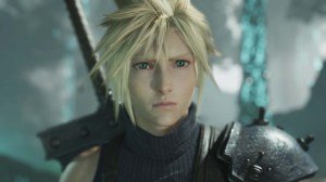 A screenshot of Cloud Strife in Final Fantasy VII Rebirth.