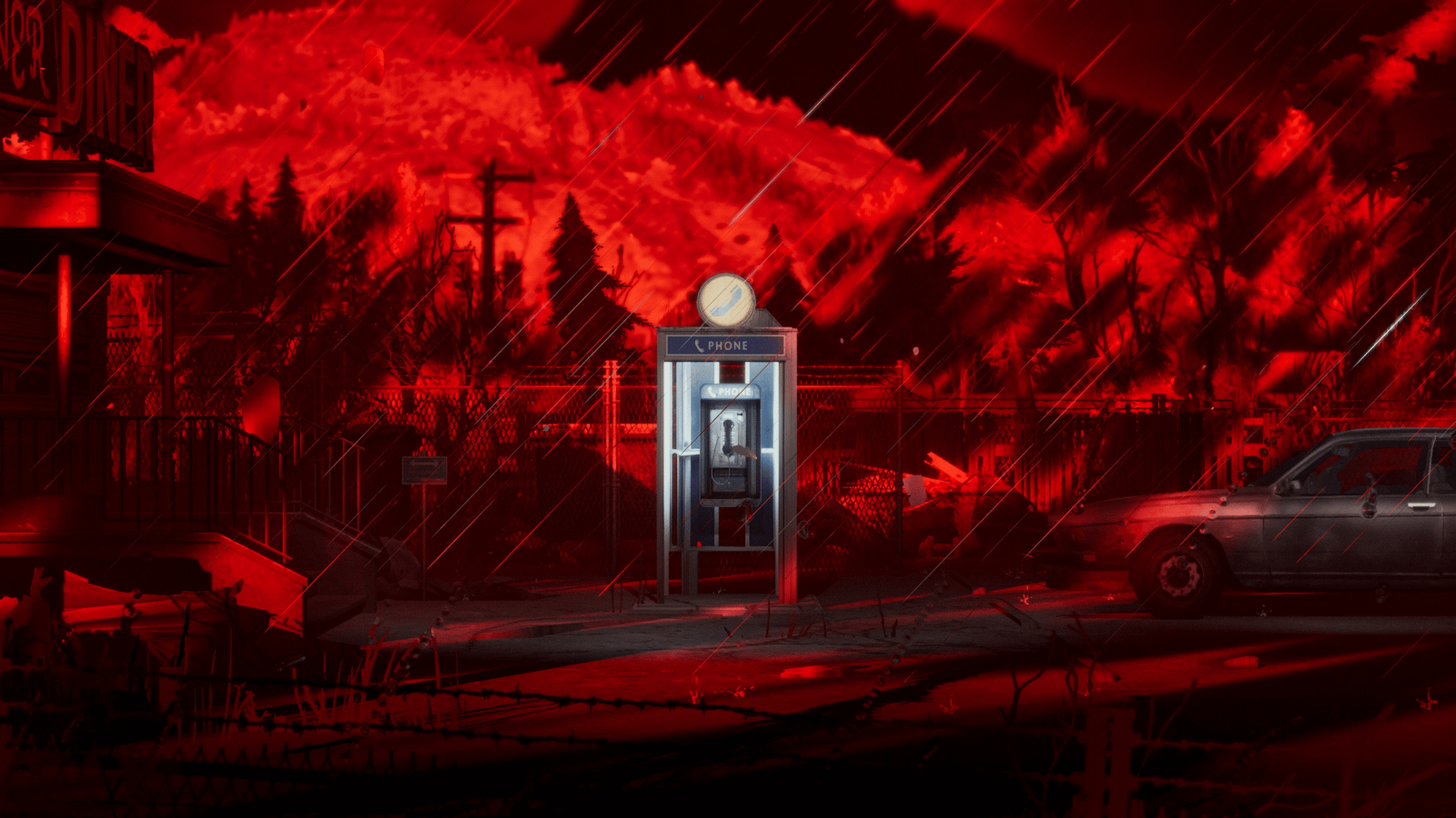 A screenshot from the video game Silver Pines.