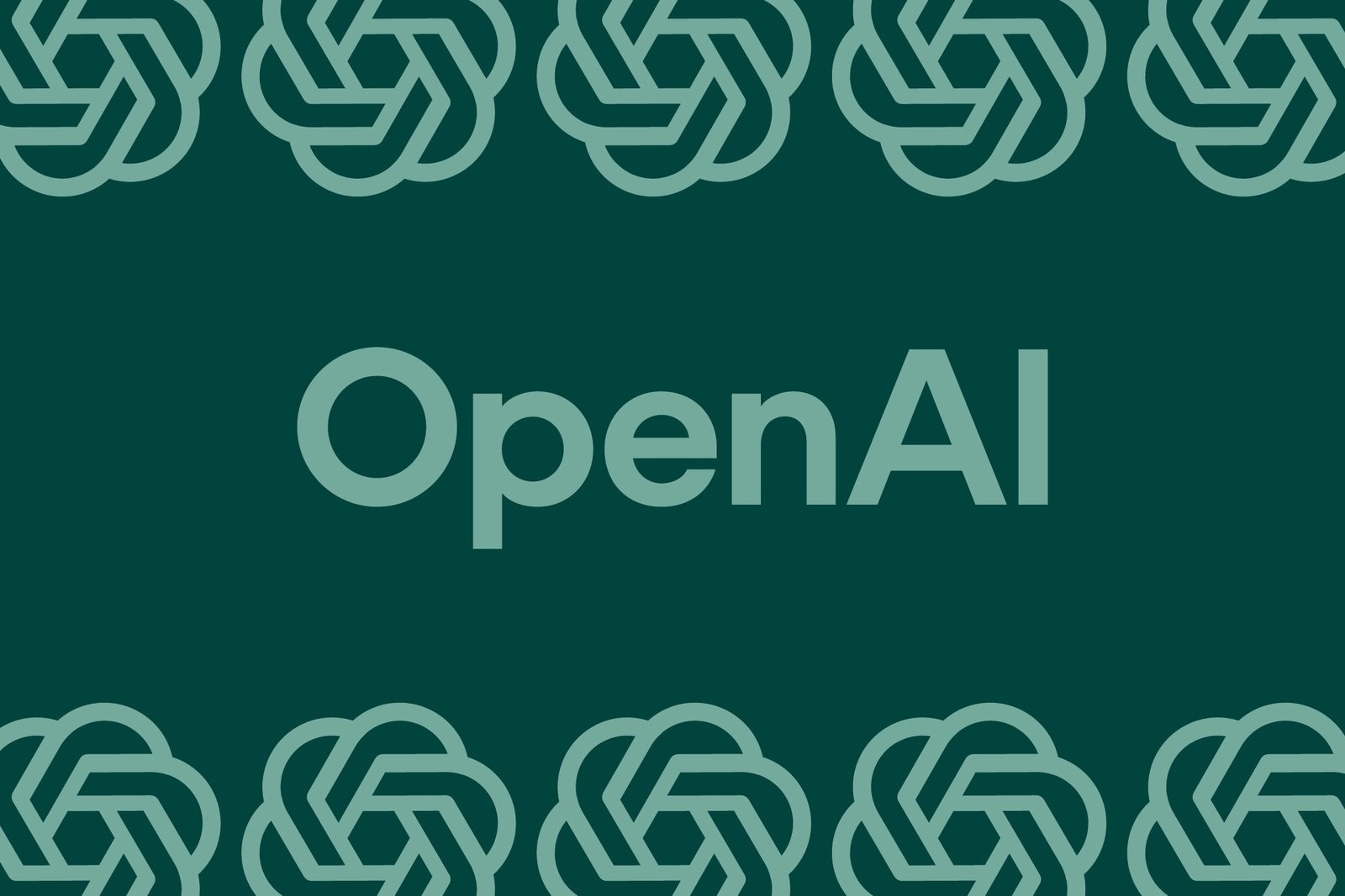 Vector illustration of the Open AI logo.
