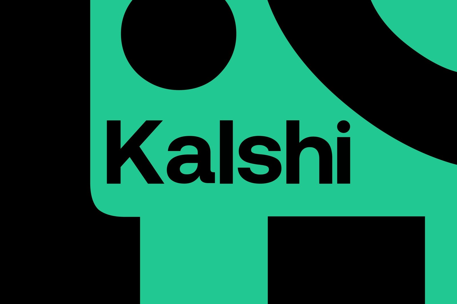 Kalshi logo on a green background.