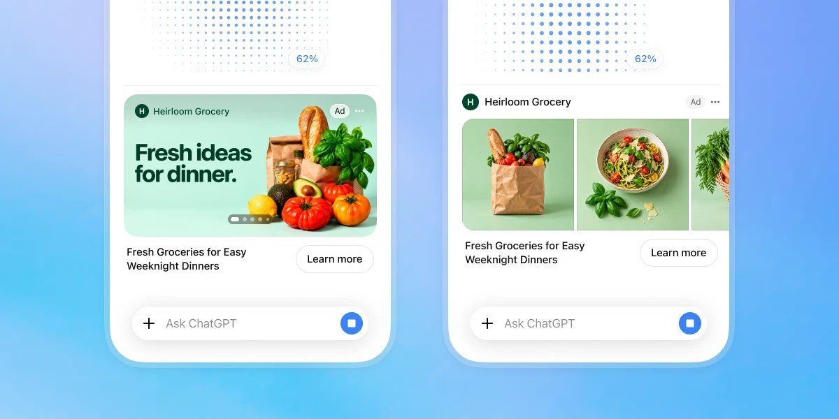 The visual ad format in ChatGPT